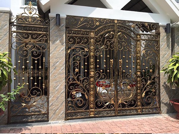 Mẫu cửa cổng sắt nghệ thuật đẹp